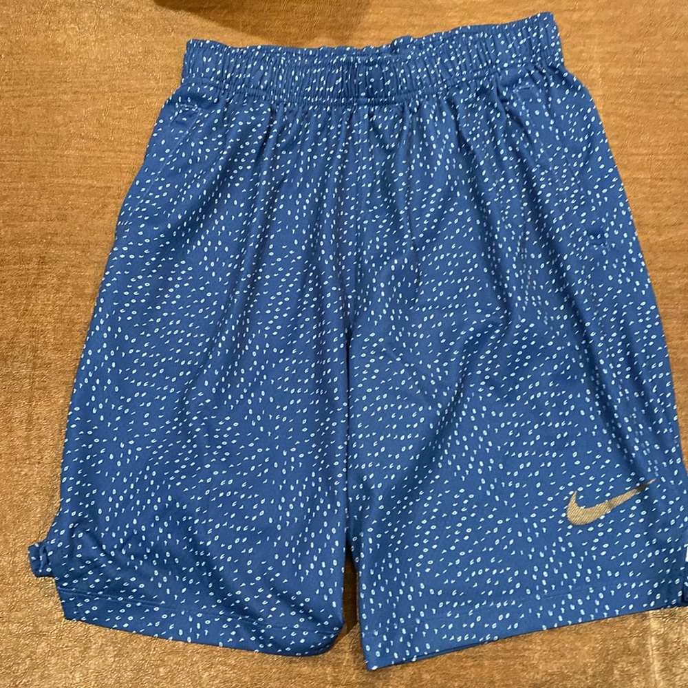 Niko Boys XL DRI-FIT blue “Just Do It” Training Shorts